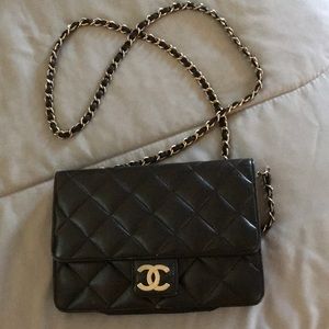 Small black handbag